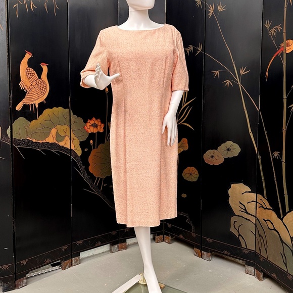 Soft Pink Silk Newman Marcus Dress for MOB, Formal, Cocktails, or Upcycle - Picture 1 of 10